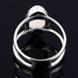 Teardrop Moonstone Ring silver 925
