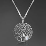 Tree of life moonstone necklace